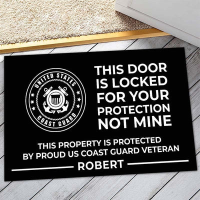 Veteran door mat - Closed for your protection - Galaxate