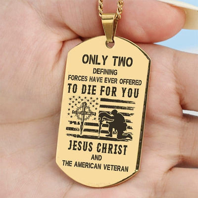 Engraved Dogtag "Only Two" - specially for you and your comrades - Galaxate