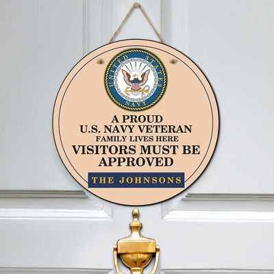 Door sign - Veteran family lives here - Galaxate