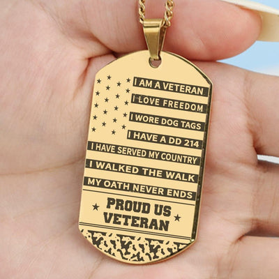 Engraved veteran dogtag - specially for you and your comrades - Galaxate