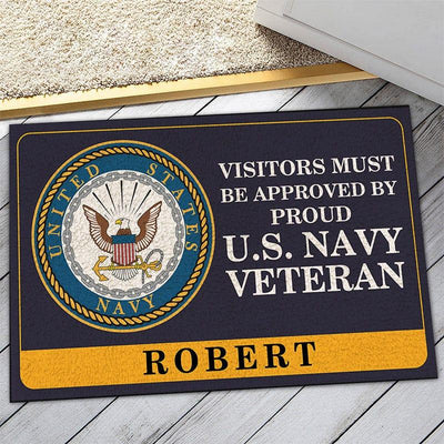 Veteran door mat with your name - Bright symbol - Galaxate