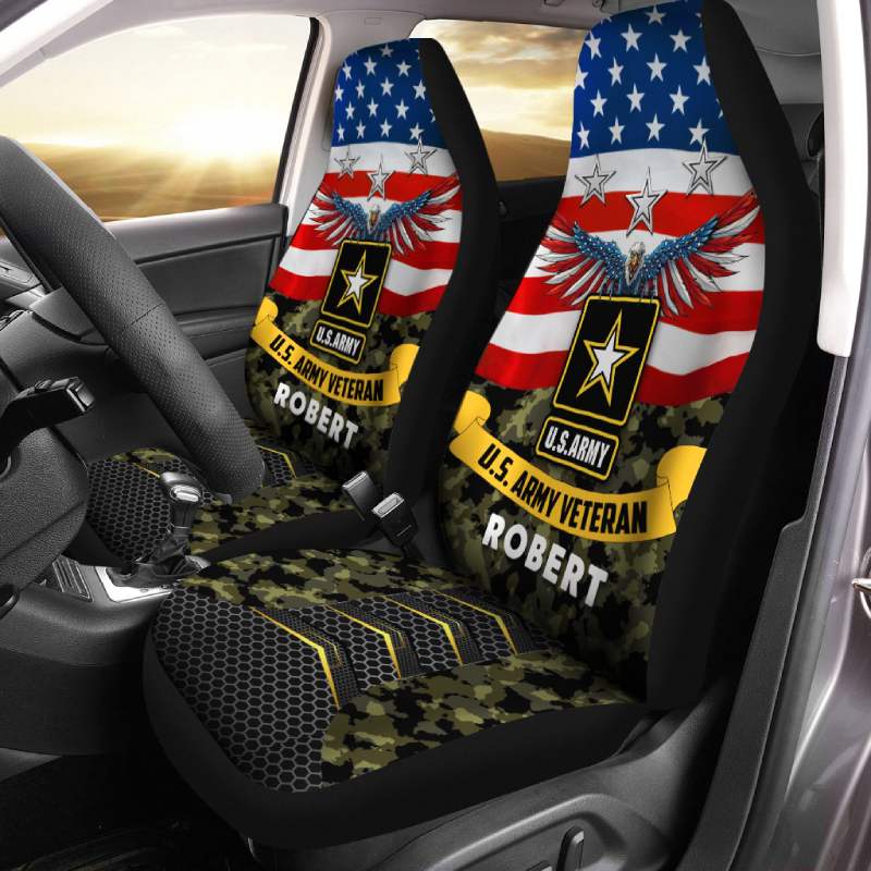 American Flag And Eagle Print Car Seat Covers Universal Fit - Temu