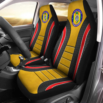 Set of 2 universal fit, United States "Military style" veteran car seat covers - Galaxate