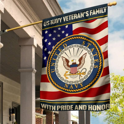 Personalized Flag - With pride and honor - Galaxate