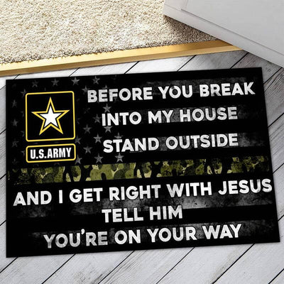 US military door mat - Be ready to - Galaxate