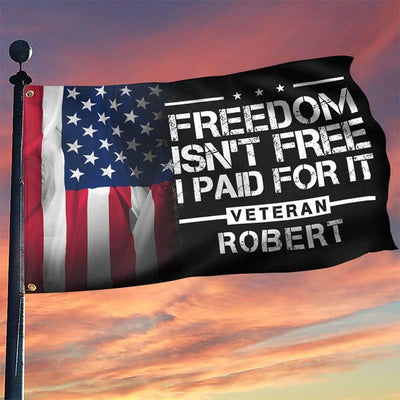 Grommet Flag - I paid for freedom - Galaxate