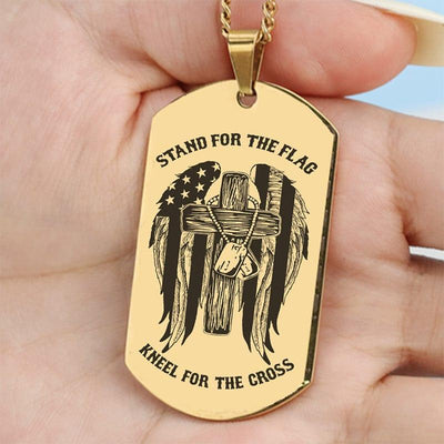Engraved Dogtag "Stand For" - specially for you and your comrades - Galaxate