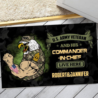 Door mat - Army eagle and his commander - Galaxate