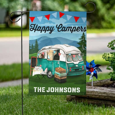 Camping flag - Happy campers - Galaxate