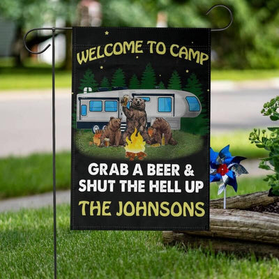 Camping flag - Beer bear - Galaxate