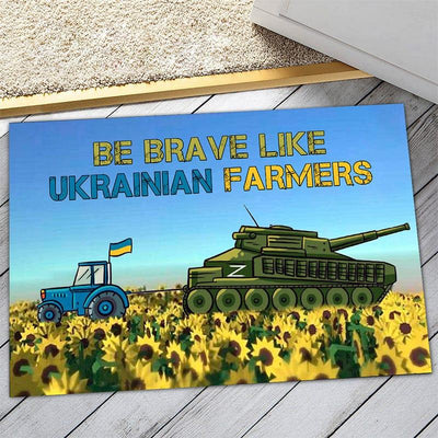 Ukraine door mat  - Ukrainian farmer - Galaxate