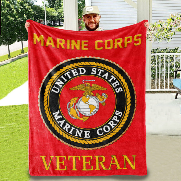 Buy US Marine Corps Blanket - Special Gift for Marines | Galaxate