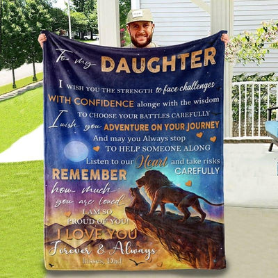 Blanket from dad to daughter for invaluable time together - Galaxate