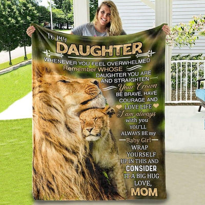 Blanket from mom to daughter with gratitude, that I have you - Galaxate