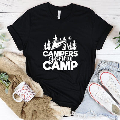 Campers gonna camp T-Shirt - Galaxate