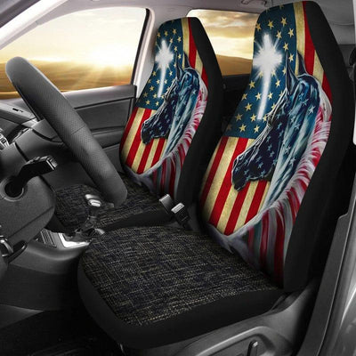 Set of 2 universal fit, United States "Grace" car seat covers - Galaxate