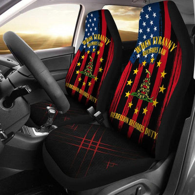 Set of 2 universal fit, United States "Justice" car seat covers - Galaxate