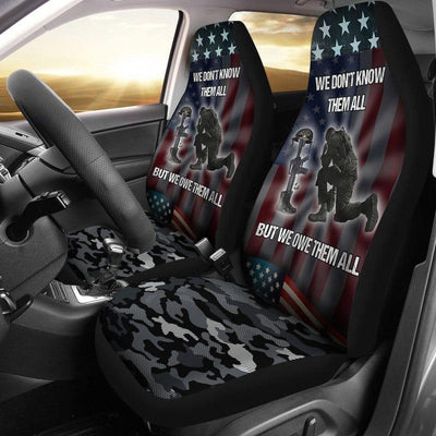 Set of 2 universal fit, United States "Memorial" car seat covers - Galaxate