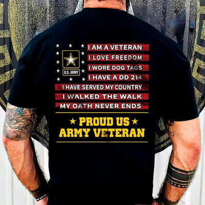 Proud Veteran - T-Shirt - Galaxate