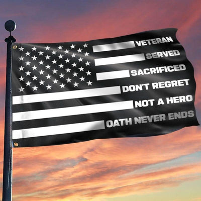 Grommet Flag - The veterans don't regret - Galaxate
