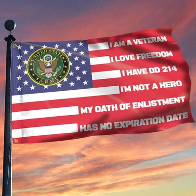 Grommet Flag - My oath has no expiration date - Galaxate