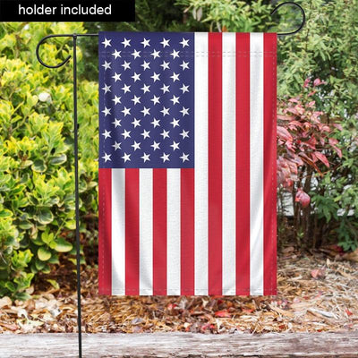 Garden Flag "USA" with holder - Galaxate