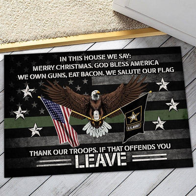 US military door mat - Thank our troops - Galaxate