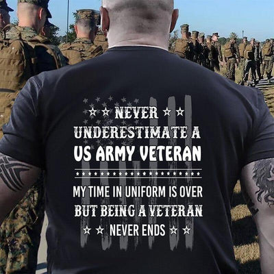 Being a veteran never ends - T-Shirt - Galaxate