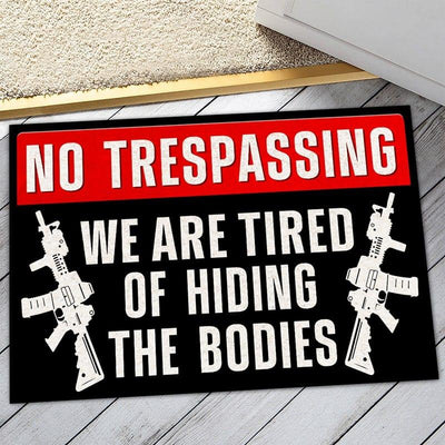 Door mat - No trespassing - Galaxate