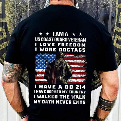 Veteran who loves freedom - T-Shirt - Galaxate