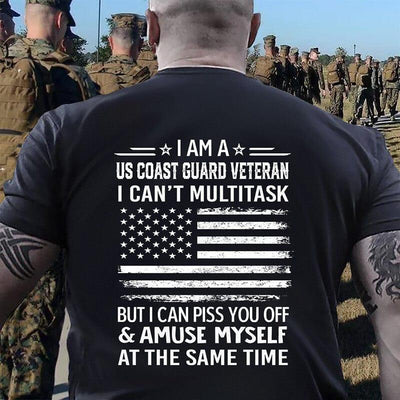 Multitask US Veteran - T-Shirt - Galaxate