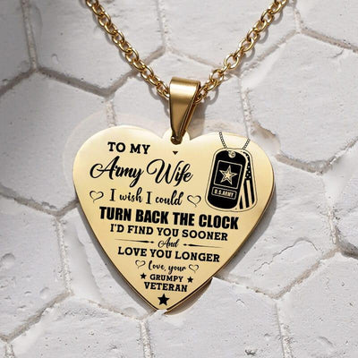 Heart Pendant from a man for a woman - Turn back the clock - Galaxate