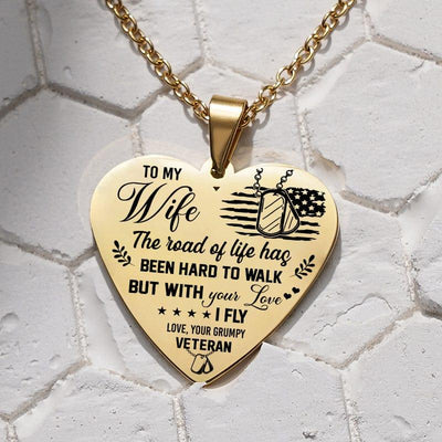 Pendant from Veteran to Wife - Your love makes me fly - Galaxate